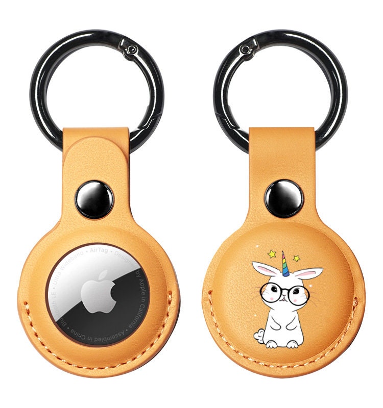 Linda funda de AirTag de conejo blanco, vegano Leathe AirTag Holder, funda  de diseño unicornio para Apple AirTag Tracker para dog cat keys lindo  titular AT7 -  México
