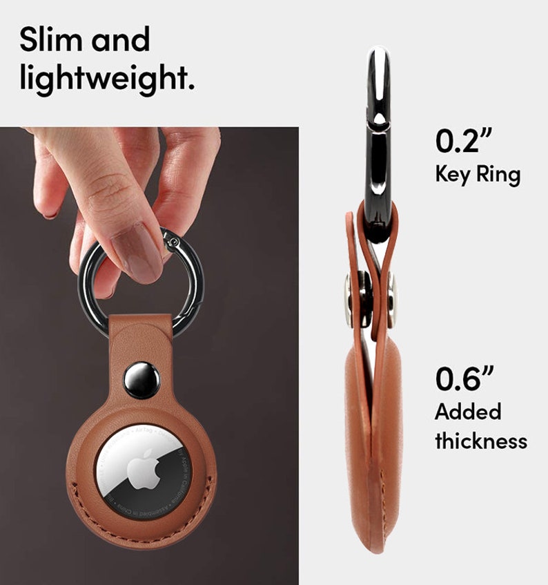 Dog Airtag Holder Vegan Leather Airtag Keychain Puppy No Etsy