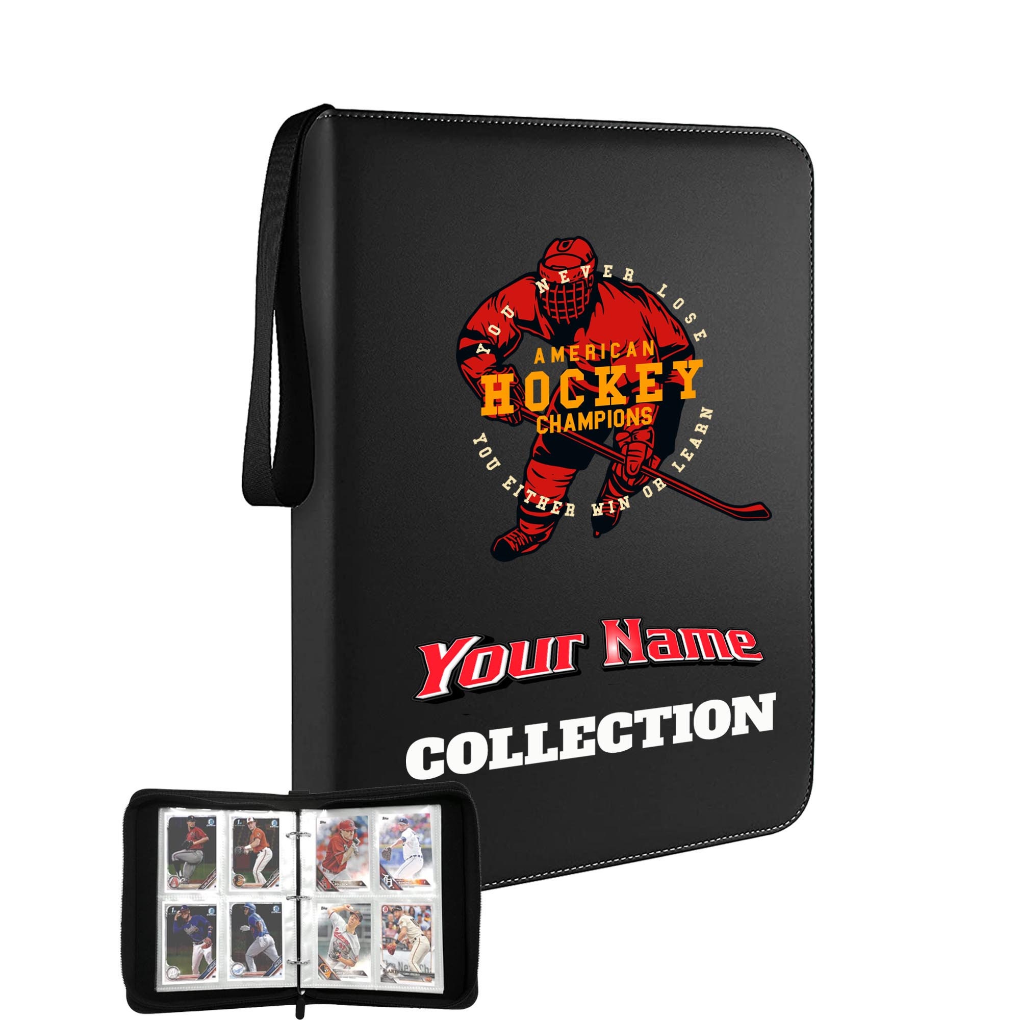 Custom 400 Pocket Hockey Cards Binder, Personalized Double Sided Pocket  Album for Sport Cards, Best Players Card Collection Storage B29 - Etsy
