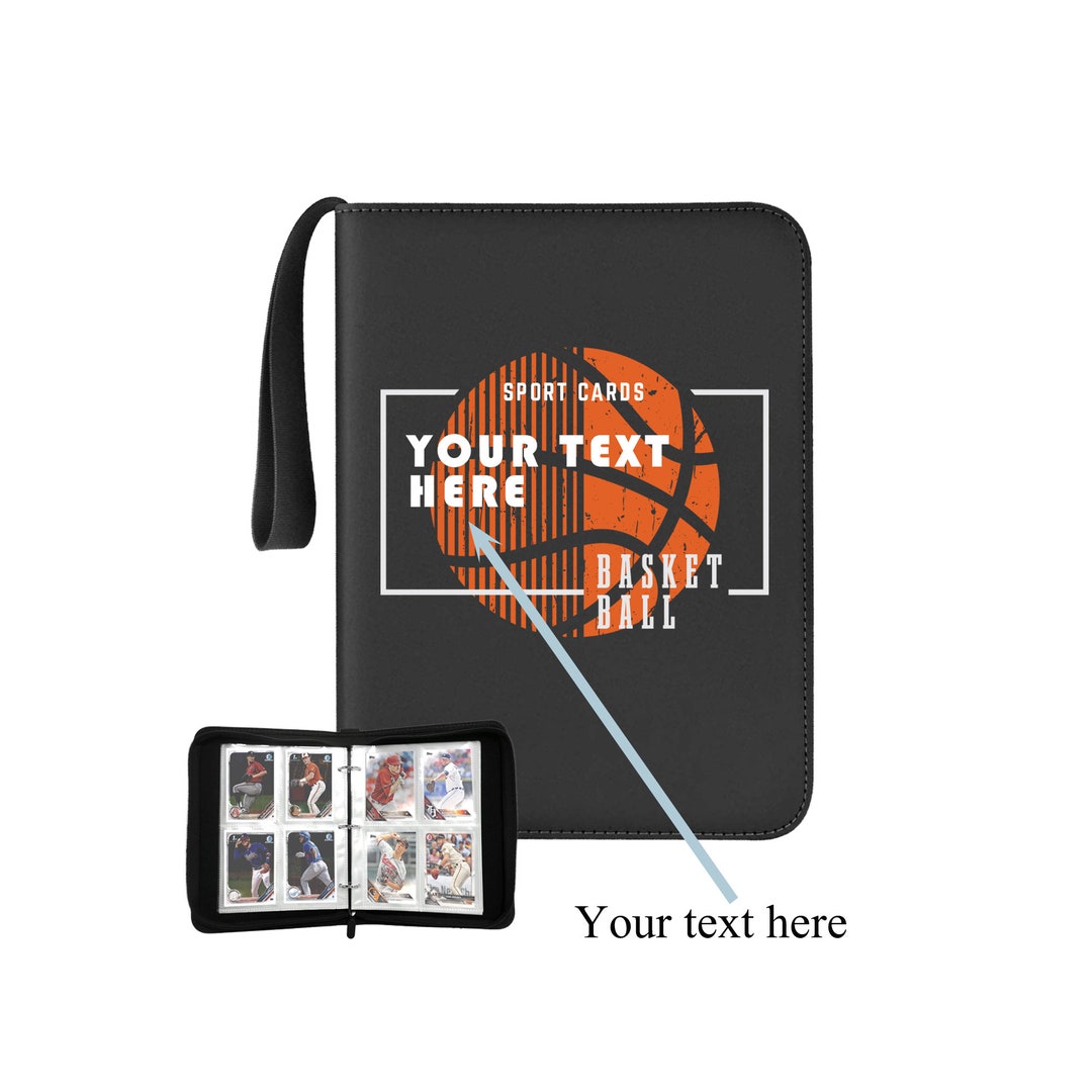Basketball Trading Cards Binder Custom 400 Double Sided Etsy
