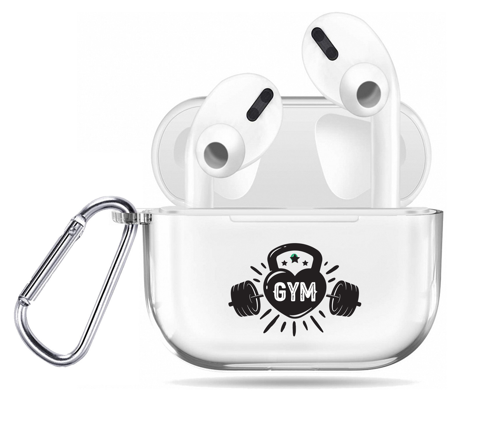 AirPods ケース ホワイト Amazon | ZENIX DESIGN TECH Airpods pro2 用 ケース カラビナ付き