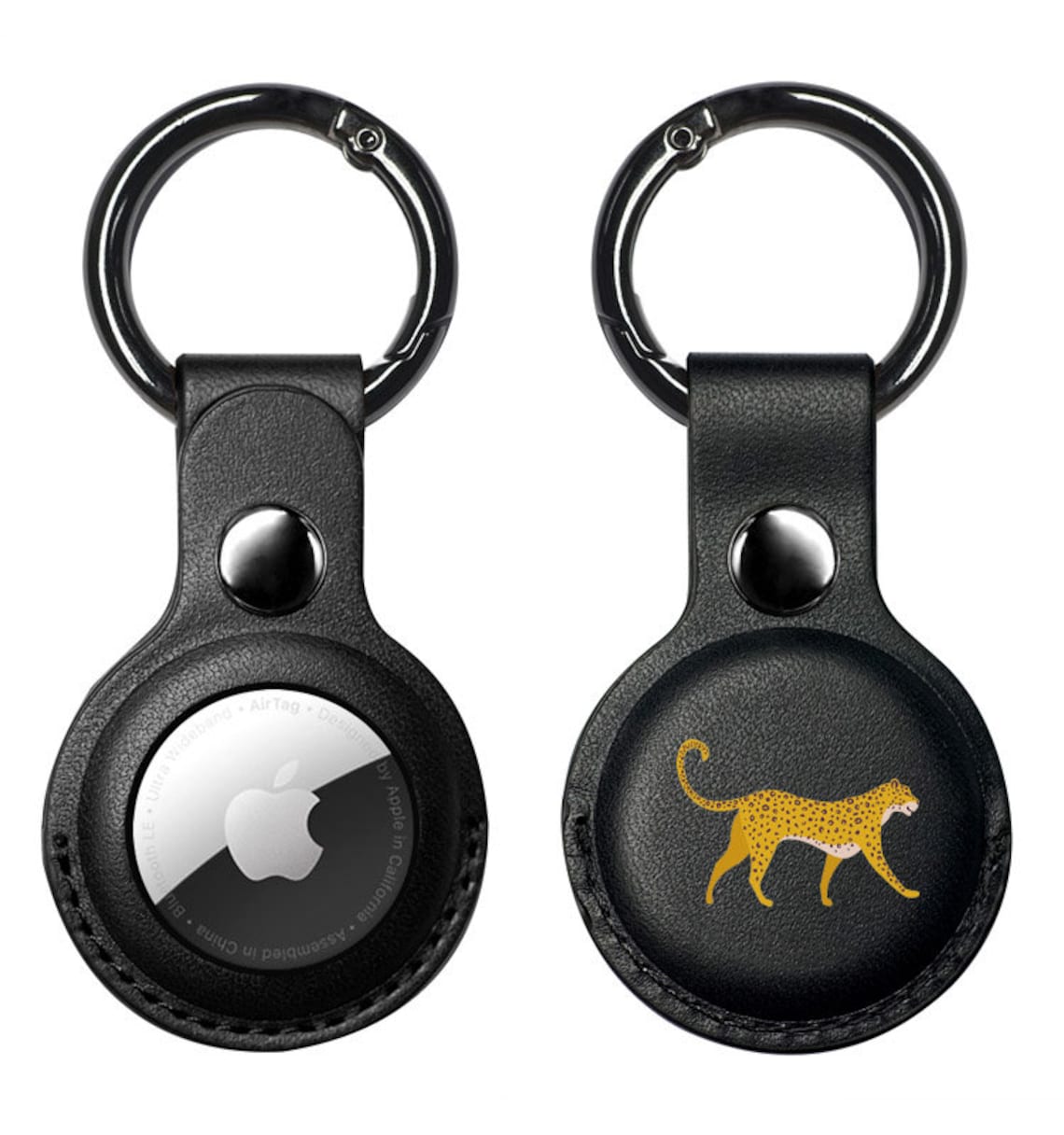 Gepard AirTag Hülle Vegane Leathe AirTag Hülle Leopard Tier Etsy