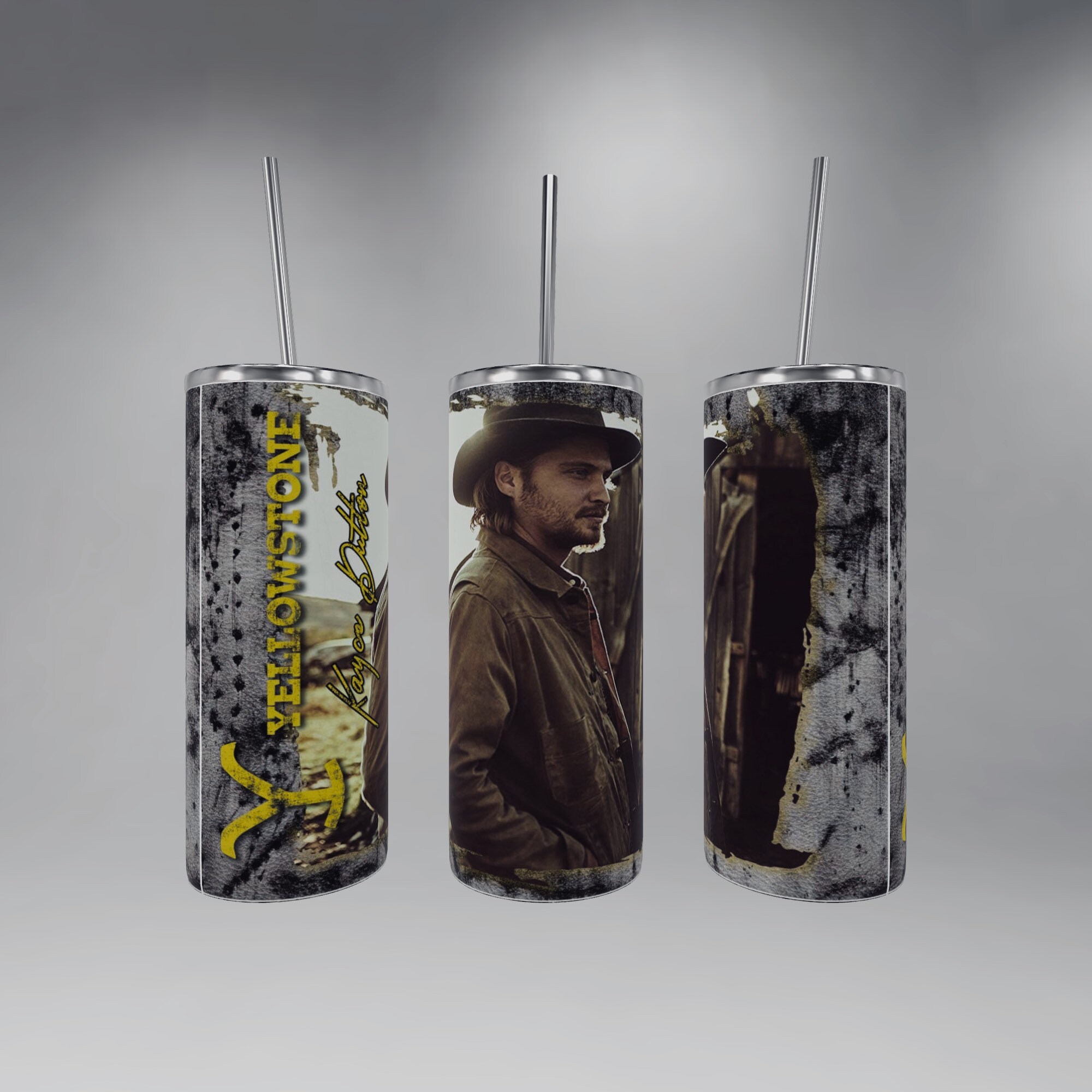  20 oz 2 Stainless Steel Custom Tumbler Yellowstone Kayce Dutton
