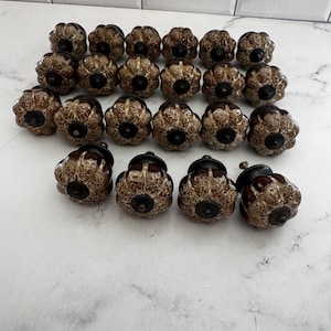 Vintage Ceramic Cabinet Dresser Knobs - Lot of 22