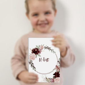 U booklet cover incl. vaccination certificate cover | High-quality cover for your child's examination booklet and vaccination certificate | Baby Gift Boy Girls image 3