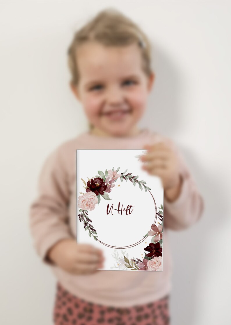 U booklet cover incl. vaccination certificate cover | High-quality cover for your child's examination booklet and vaccination certificate | Baby Gift Boy Girls image 3