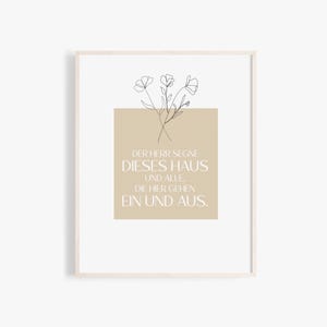 May the Lord bless this house and all who enter and leave it (Christian poster, blessing, house blessing, blessing saying, Bible verse poster)