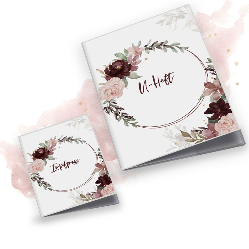 U booklet cover incl. vaccination certificate cover | High-quality cover for your child's examination booklet and vaccination certificate | Baby Gift Boy Girls image 5