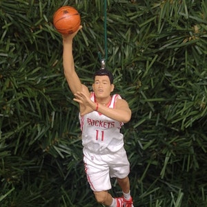 HOUSTON ROCKETS Ornament Yao Ming Christmas Gift Idea Unique Xmas Tree Decoration NBA Basketball Figure