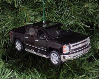 Chevy Silverado Ornament Christmas Tree Decoration Fun Automotive Xmas Gift Idea 5 inches long Chevrolet pickup truck
