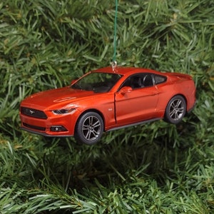 FORD MUSTANG GT 2015 Ornament Christmas tree decoration unique gift idea 5 inch Burnt Orange 2014 2016 2017
