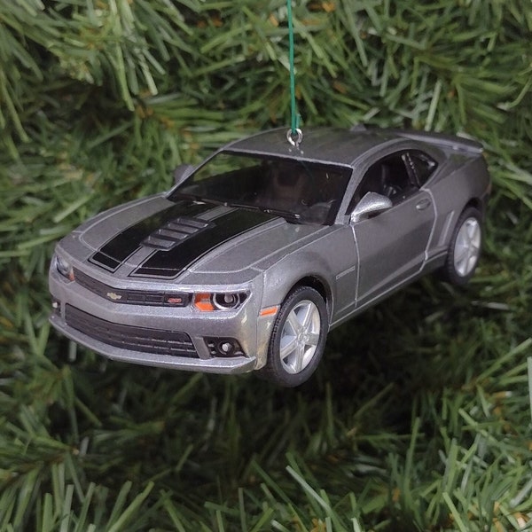 Chevy Camaro Ornament 2014 Christmas Tree Decoration Fun Automotive Xmas Gift Idea 5 inches long Chevrolet