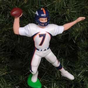 John Elway DENVER BRONCOS Christmas Ornament Unique Gift Idea NFL Football Figure Xmas Tree Decoration