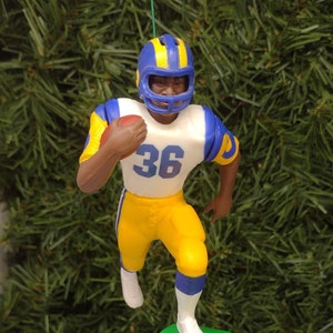 LOS ANGELES RAMS Ornament Christmas Tree Decoration Jerome Bettis nfl Football Unique Xmas Gift Idea