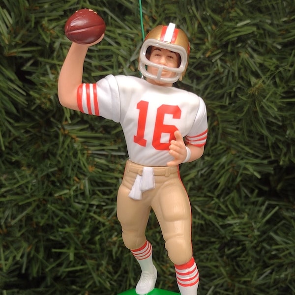 Joe Montana SAN FRANCISCO 49ERS Ornament Christmas Tree Decoration NFL football unique gift idea