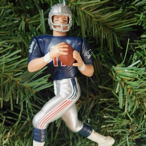 NEW ENGLAND PATRIOTS ornament Christmas tree decoration Drew Bledsoe nfl football figure unique Xmas gift idea