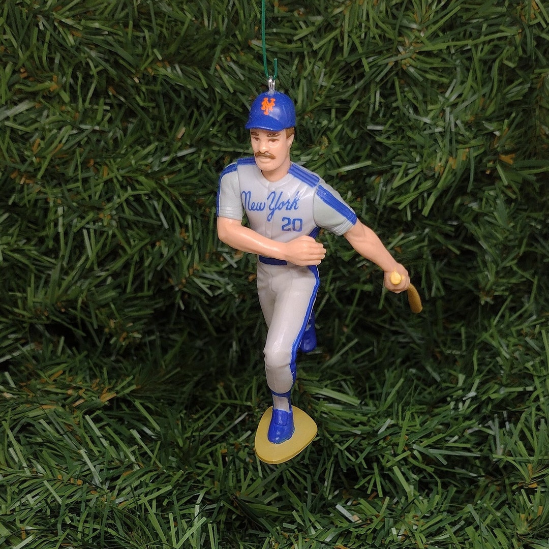 New York Mets Needlepoint Christmas Ornament in Blue by Smathers & Branson