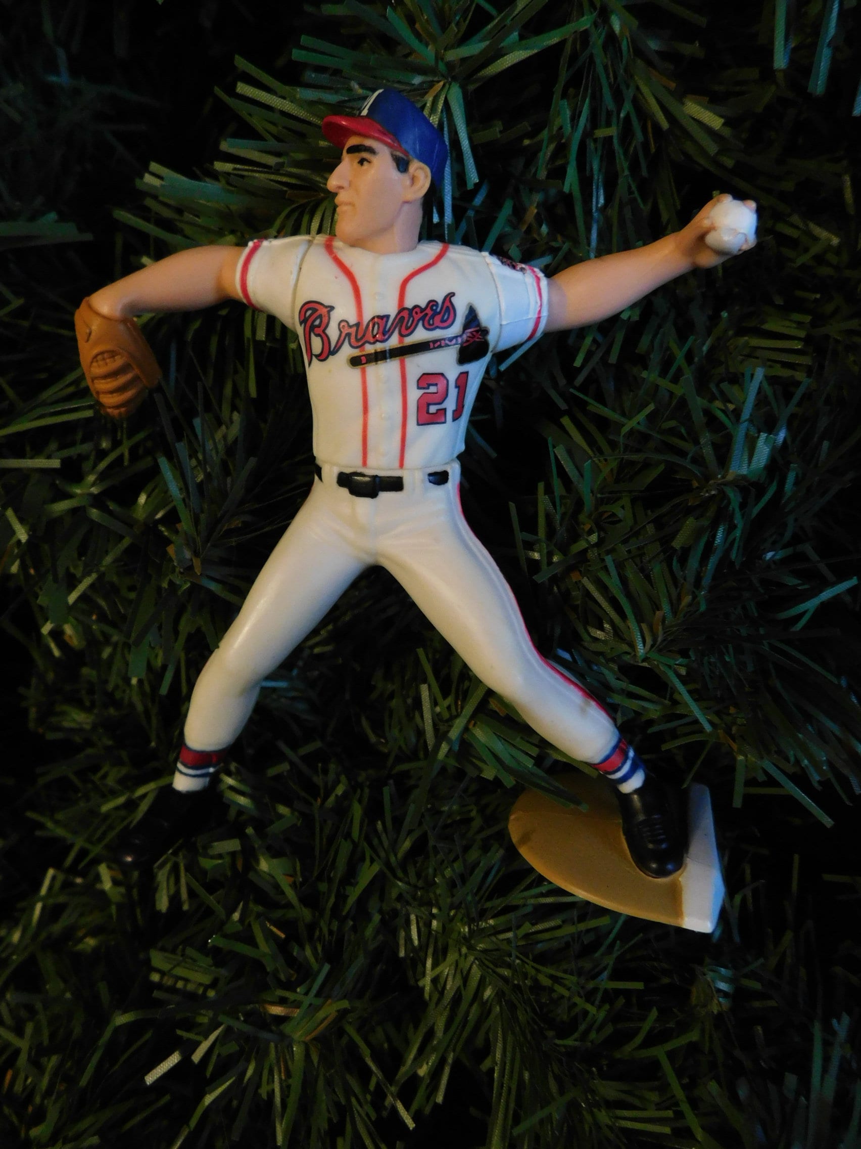 ATLANTA BRAVES Christmas tree ornaments Warren Spahn John Etsy