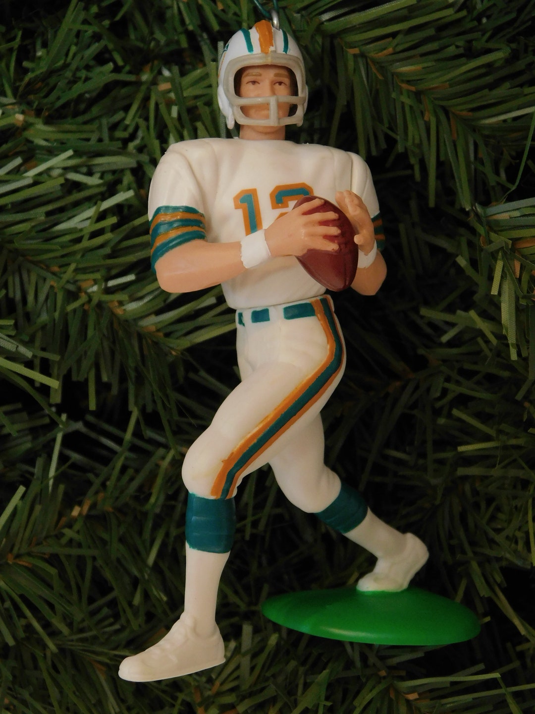MIAMI DOLPHINS Christmas Tree Ornament Bob Griese Irving Fryar Kareem