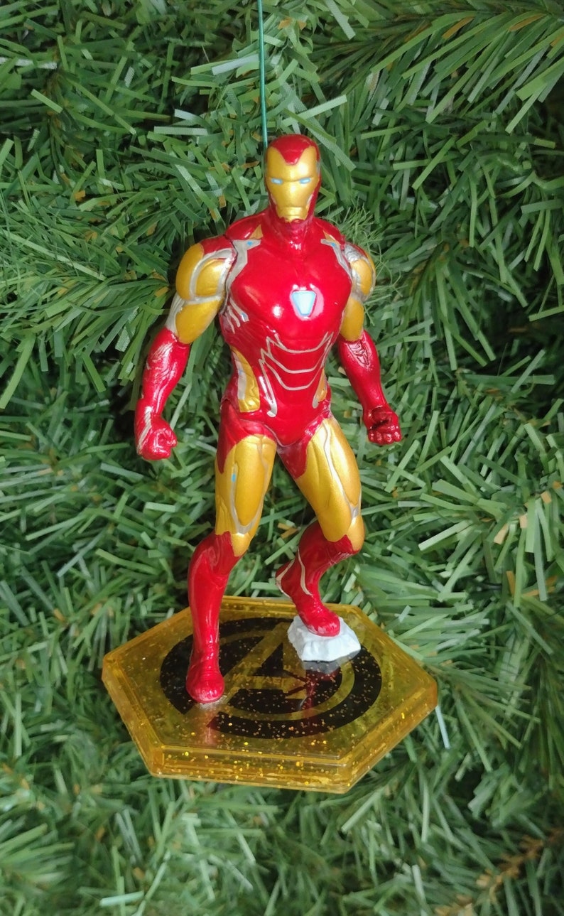 Iron Man Christmas Ornament Marvel Avengers Fun Idea Xmas Tree Etsy