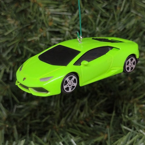 Lamborghini Ornament Huracan Christmas tree decoration fun automotive gift for car enthusiast or man cave tree Lambo