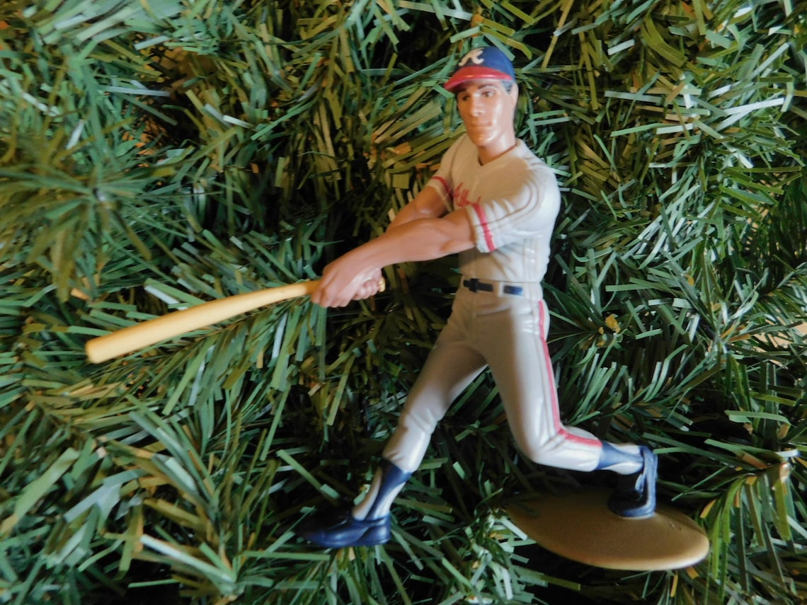 ATLANTA BRAVES Christmas tree ornaments Warren Spahn John Etsy