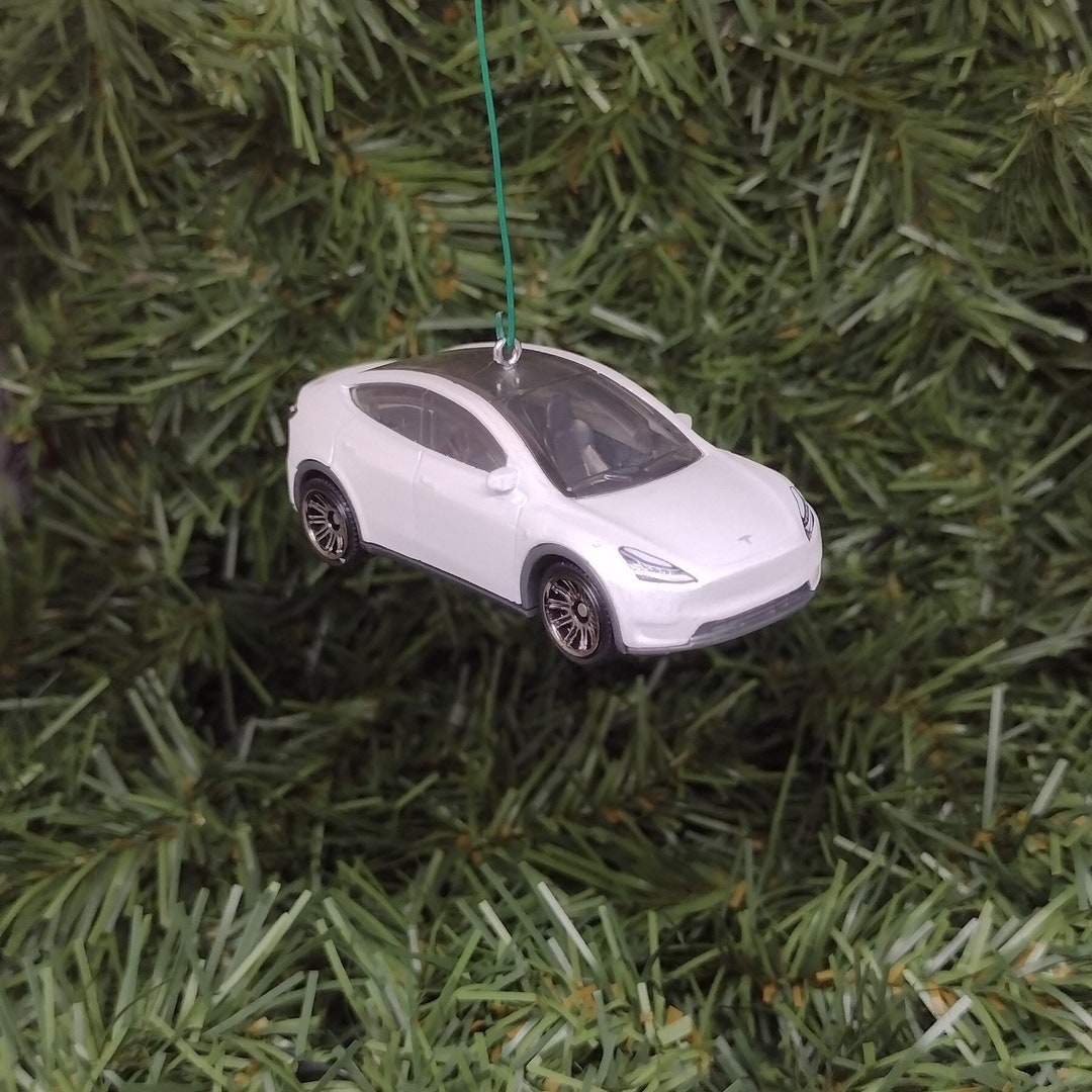 Tesla Model Y Ornament Christmas Gift Unique Car Xmas Tree Etsy