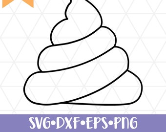 Poop Emoji Stencil