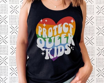 Protect Trans Kids Pride Tank Top Say Gay Pride Ally Shirt Queer Tank Top LGBT Tank Top Equality Tank Top Protest Shirt Trans Ally