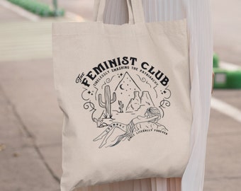 Feminist Tote Bag Aesthetic Tote Bag Trendy Tote Bag Feminism Tote Bag Girl Power Cute Tote Bag Feminism Canvas Tote Bag Feminist Gift