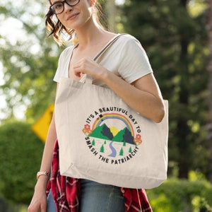 Feminist Tote Bag Smash The Patriarchy Feminist Gift Tote Bag Aesthetic Feminism Tote Bag Girl Power Feminism Canvas Tote Bag Cute Tote Bag