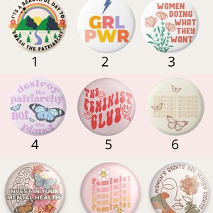 Womens Empowerment Buttons Feminist Pin Feminist Pin Button Feminist ...