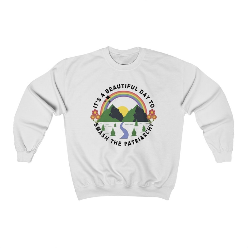 Feminist Sweatshirt Aesthetic Sweatshirt Feminist Sweater Trendy Clothes Smash the Patriarchy Sweatshirt Aesthetic Crewneck afbeelding 2