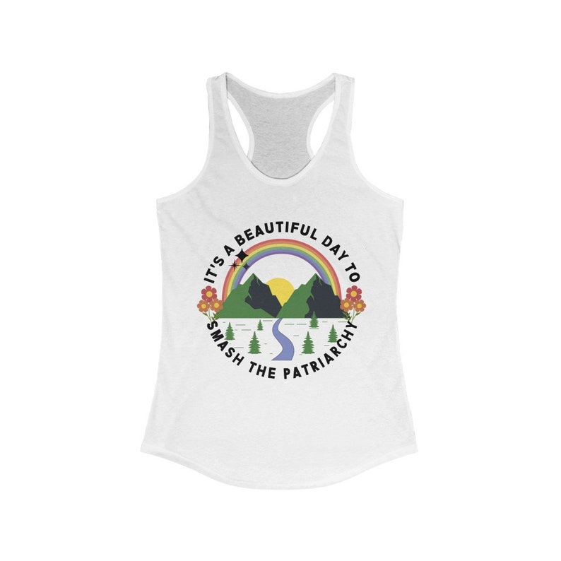 Feminist Shirt Smash the Patriarchy Exercise Top Feminist Gift Destroy The Patriarchy Feminist Apparel Equality Shirt Empower Women Shirt Solid White