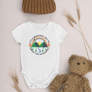 Smash the Patriarchy Feminist Baby Baby Bodysuit Liberal Baby Activist Baby Justice Baby Apparel Feminist Gifts Baby Shower
