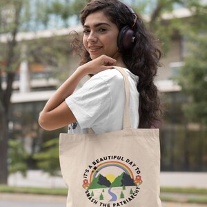 Cute Tote Bag Feminist Gift Tote Bag Aesthetic Feminist Tote Bag Feminism Tote Bag Girl Power Cute Tote Bag Feminism Canvas Tote Bag image 6