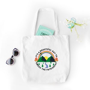 Cute Tote Bag Feminist Gift Tote Bag Aesthetic Feminist Tote Bag Feminism Tote Bag Girl Power Cute Tote Bag Feminism Canvas Tote Bag image 5
