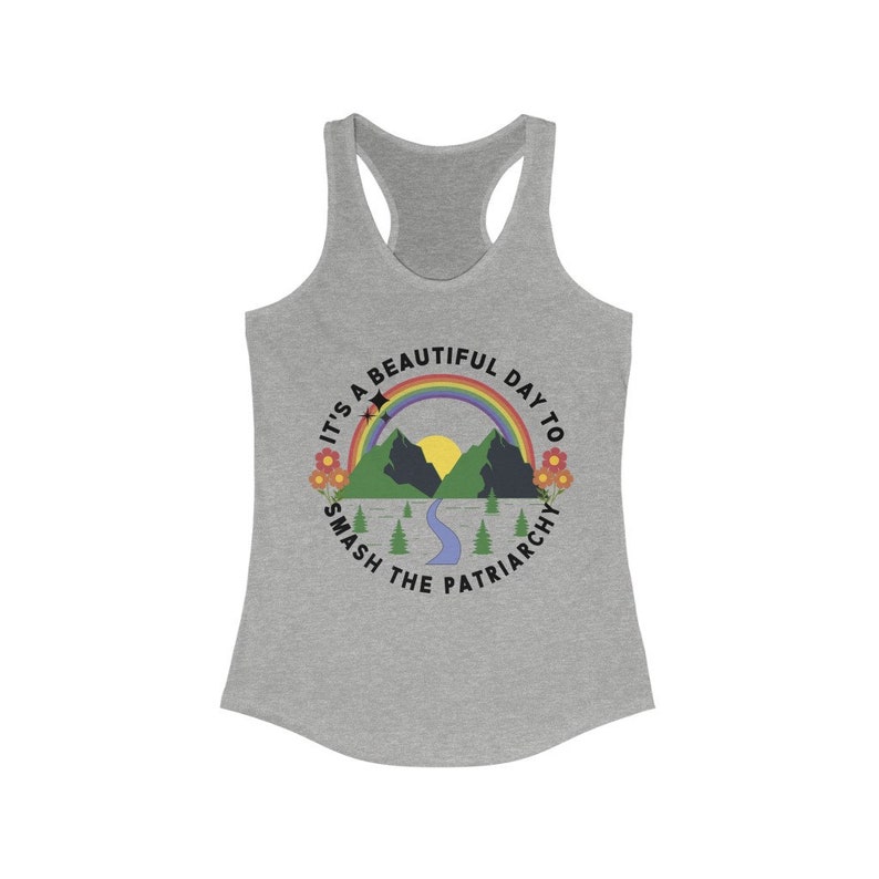 Feminist Shirt Smash the Patriarchy Exercise Top Feminist Gift Destroy The Patriarchy Feminist Apparel Equality Shirt Empower Women Shirt Heather Grey
