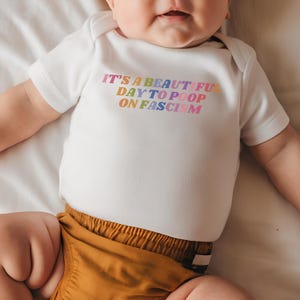 Antifascism Feminist Baby Baby Bodysuit Liberal Baby Activist Social Justice Baby Apparel Feminist Gifts Baby Shower