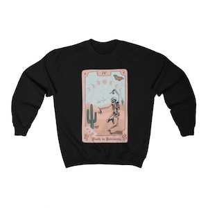 Tarot Shirt Trendy Crewneck Feminist Sweatshirt Tarot Shirts Women Tarot Card Shirt Tarot Sweatshirt Smash The Patriarchy Shirt Feminism Black