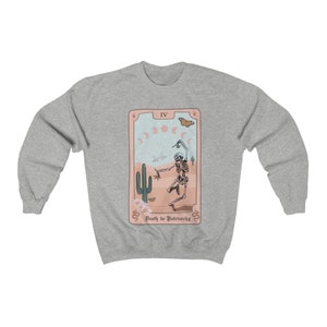 Tarot Shirt Trendy Crewneck Feminist Sweatshirt Tarot Shirts Women Tarot Card Shirt Tarot Sweatshirt Smash The Patriarchy Shirt Feminism Ash