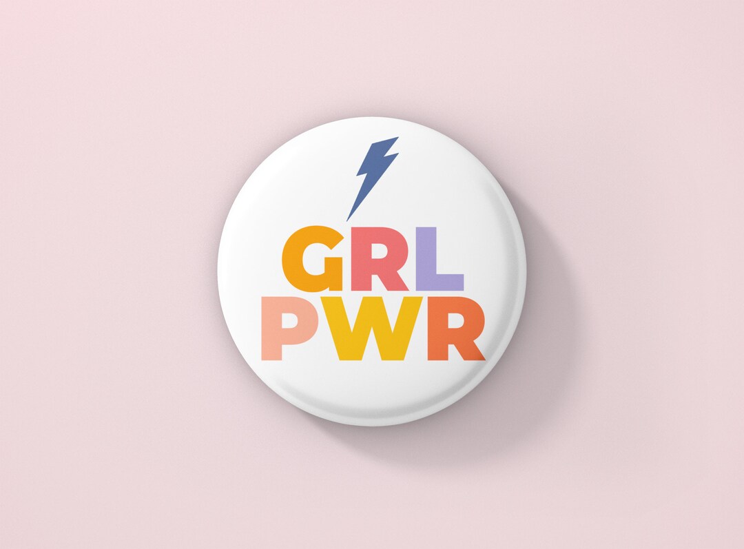 Girl Power Pin Feminist Pin Button Feminist Gift Girl Power Etsy