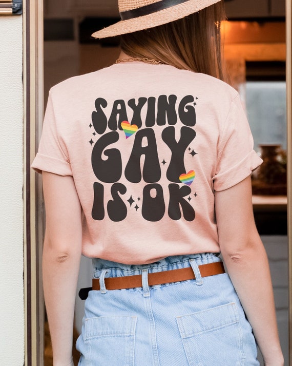 Say Gay Shirt Florida Don't Say Gay Bill Protect Trans Kids Say Gay Florida LGBTQ Shirt Say Gay Tshirt Protect Trans Youth