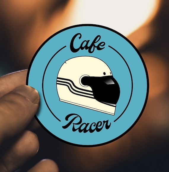 Cafe Racer Vintage Helmet Sticker