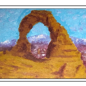 Delicate Arch,Original Moab Utah acrylic painting