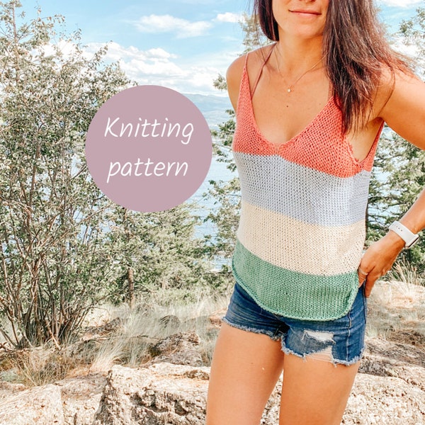 Lazy Summer Tank Knitting Pattern