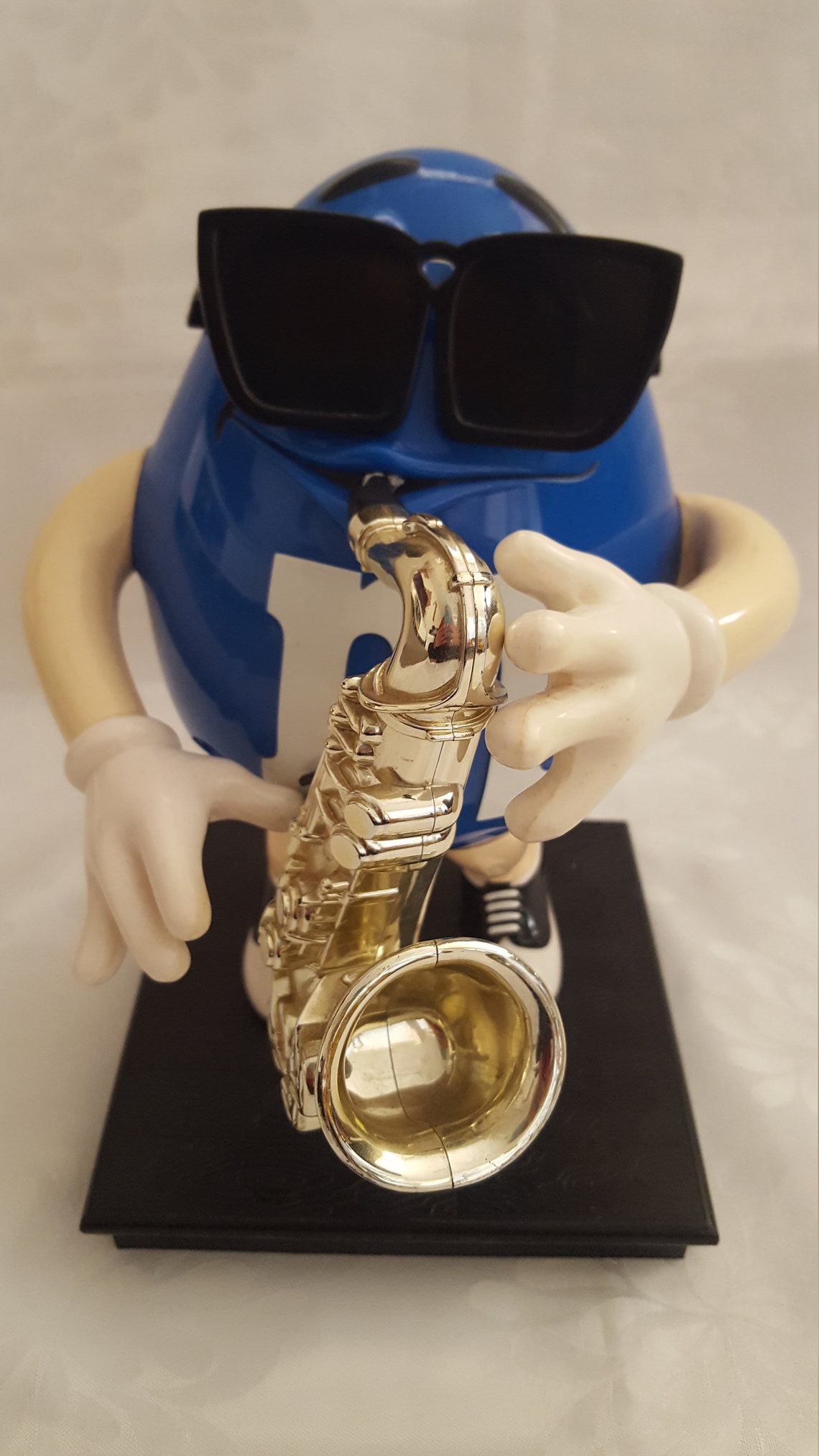 Mnm's Blue Playing Saxophone Unique and Awesome Etsy UK