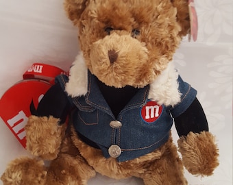 Rare M&M  Teddy with  tag  Vintage