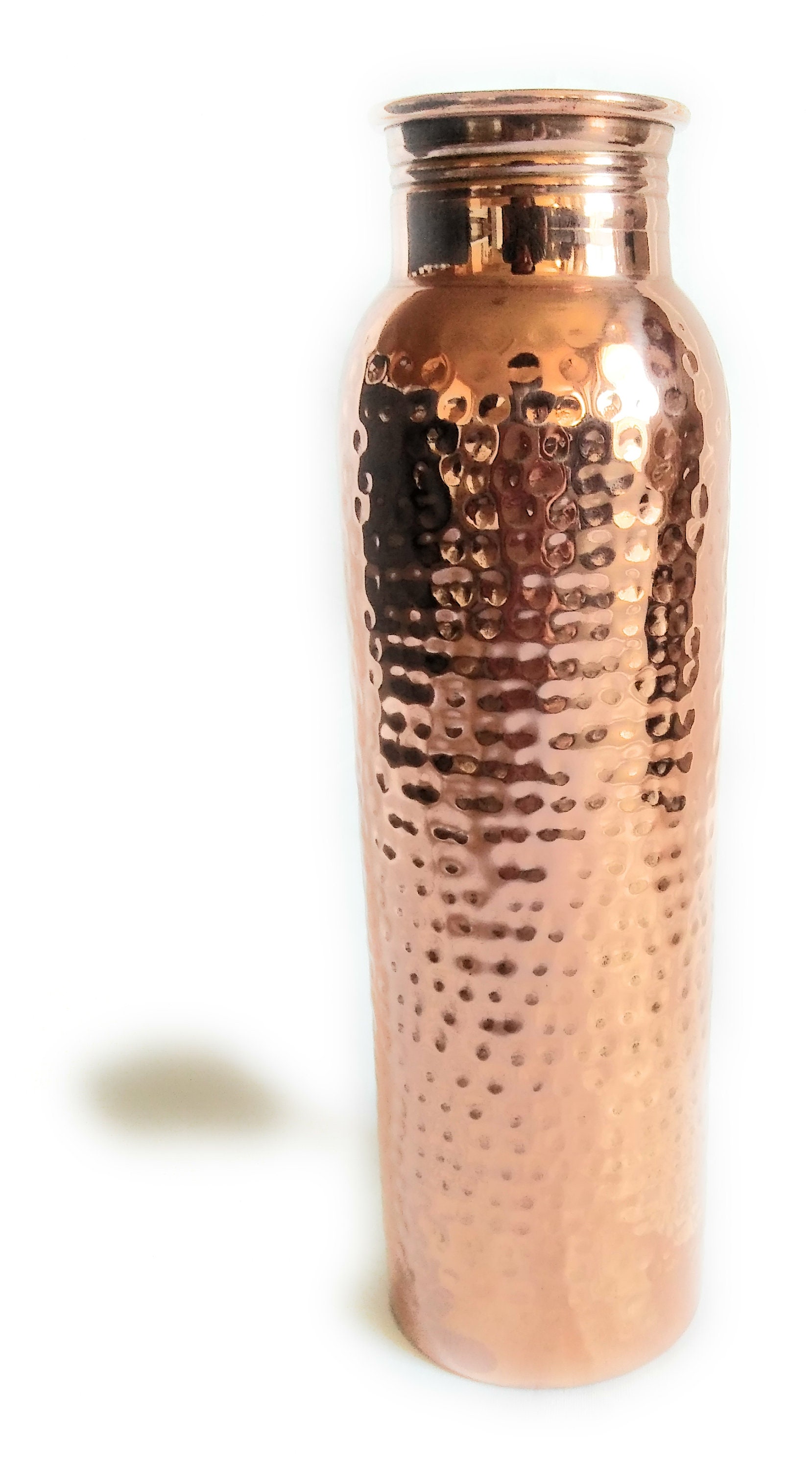 100% Copper Hammered 1Pc Water Bottle Ayurveda Health Benifit USA seller 950 ML 