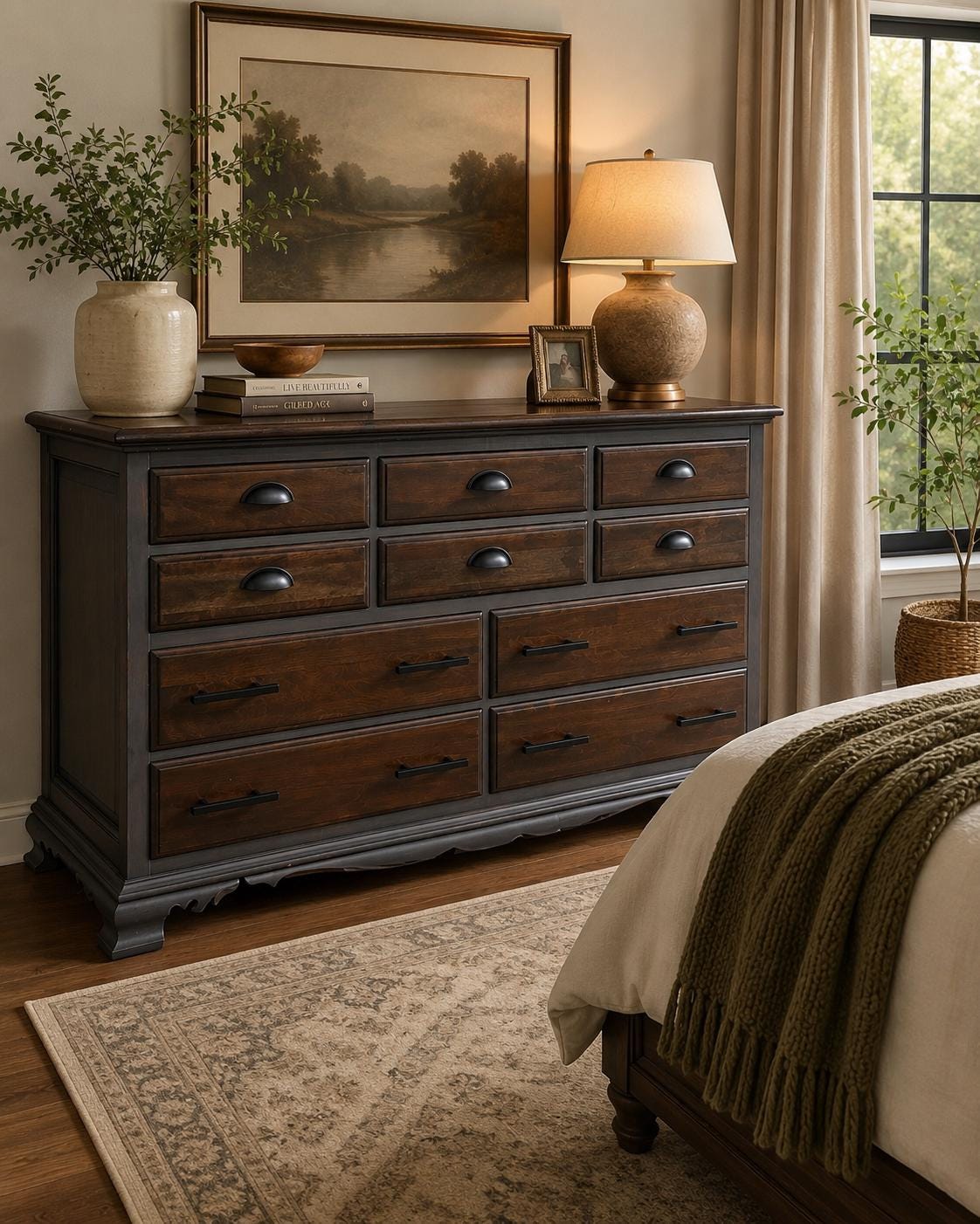 Refinished Gray Dresser - Etsy